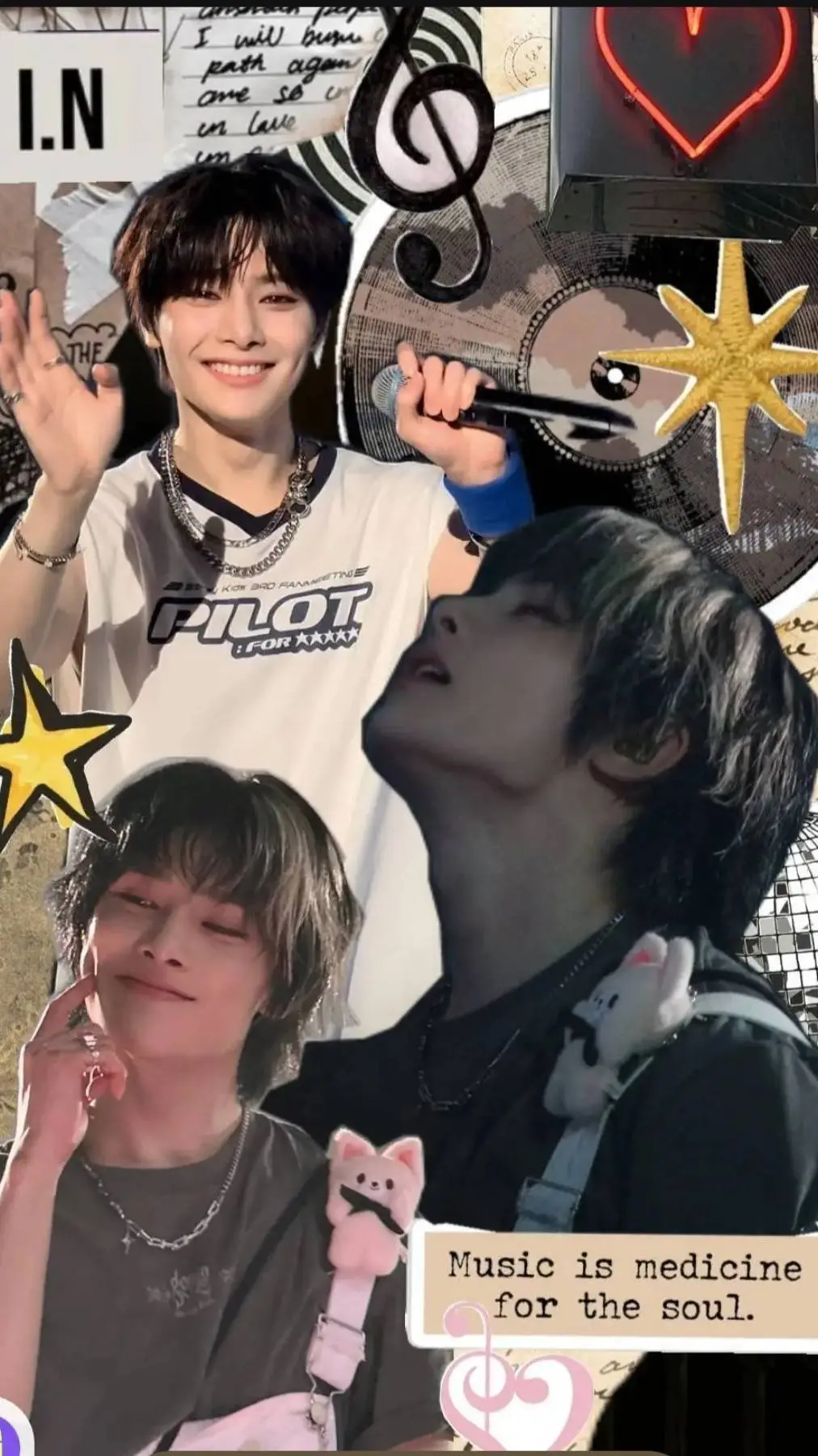 ai character: I.N💍🔥 background