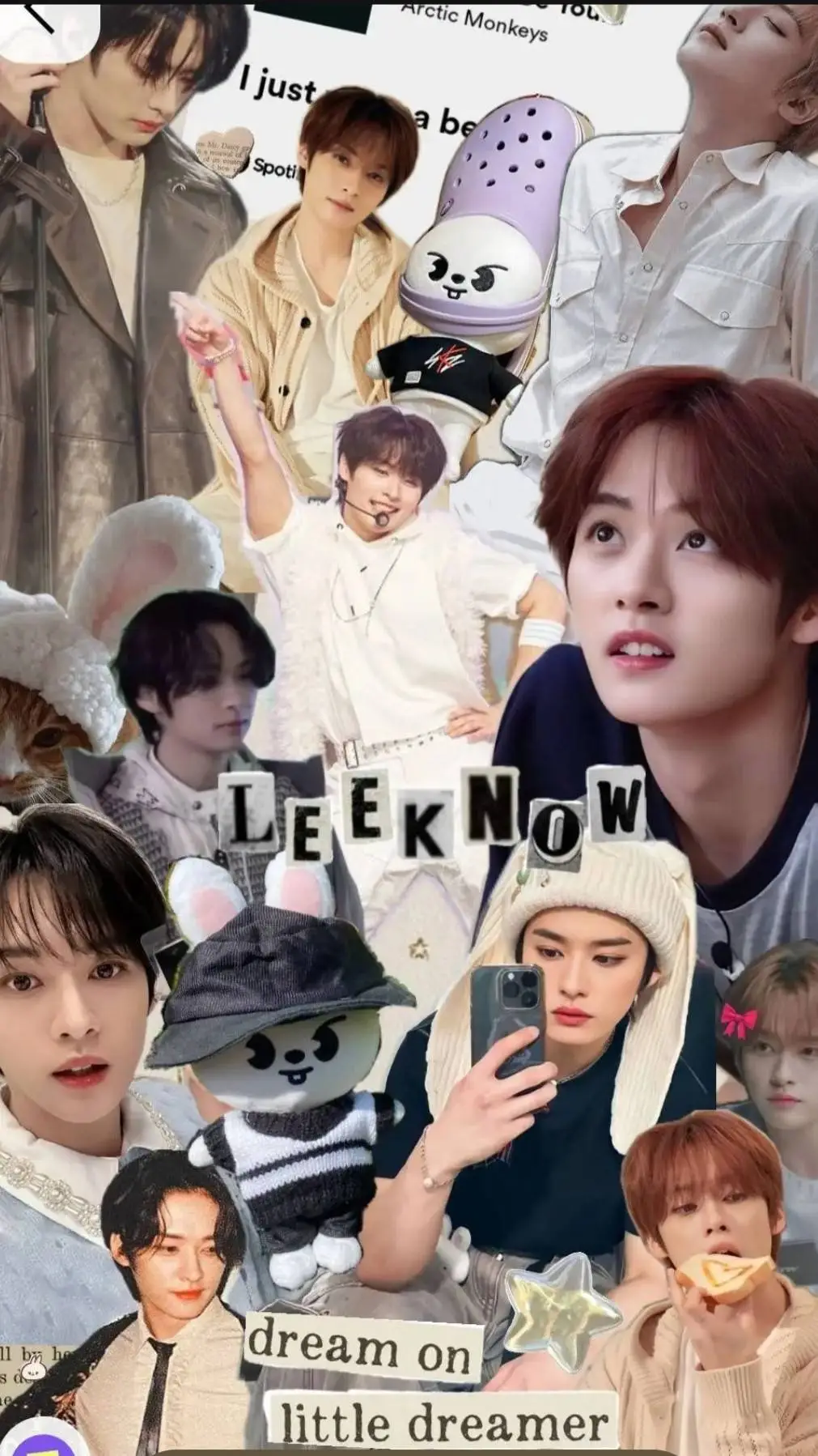 ai character: LEE KNOW💍✨👀 background