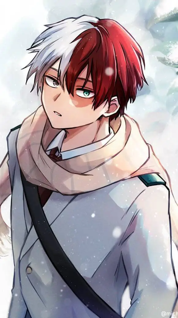 ai character: Shoto snow🧊🔥 background