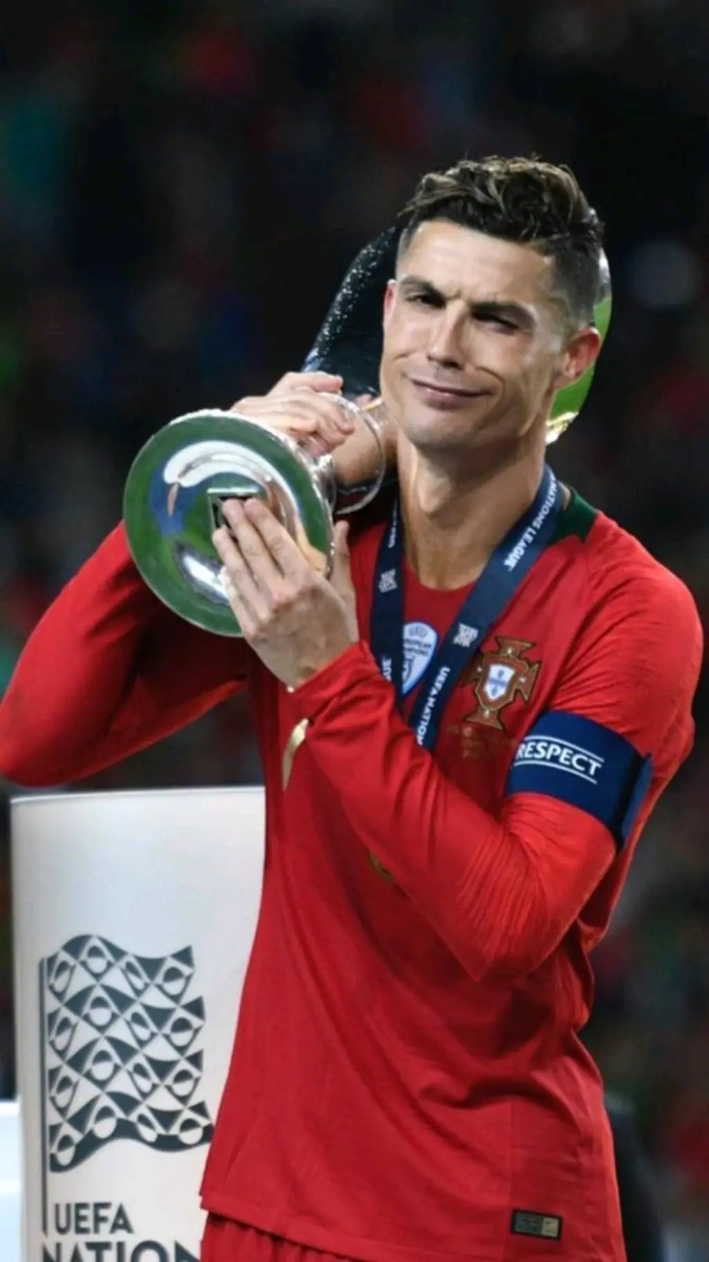 ai character: Cristiano Ronaldo background