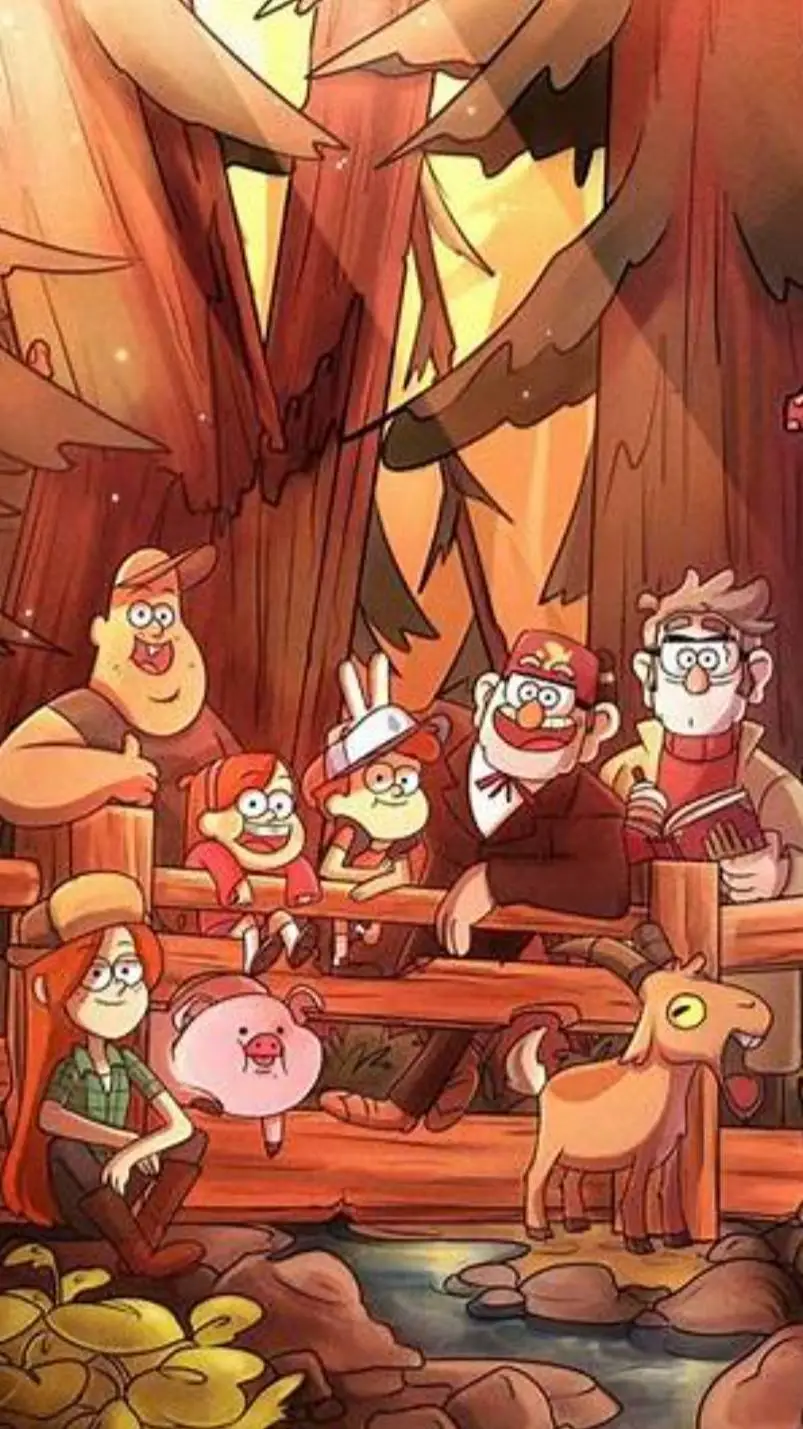 ai character: gravity falls  background