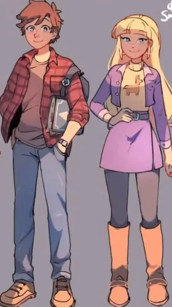 ai character: p×d gravityfalls! background