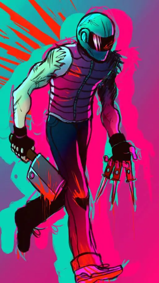 ai character: Biker background