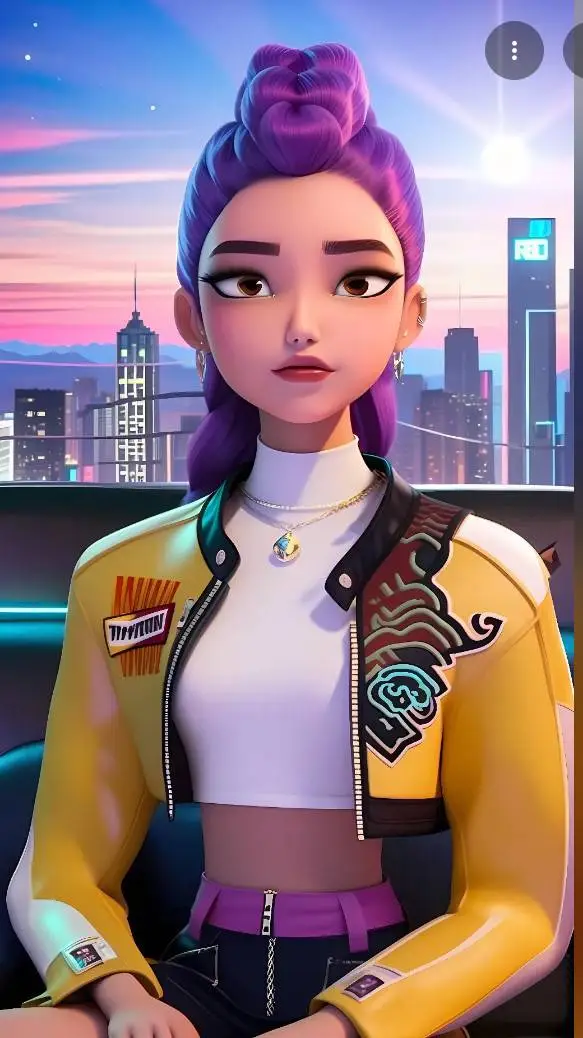 ai character: Rumi  huntirx  background