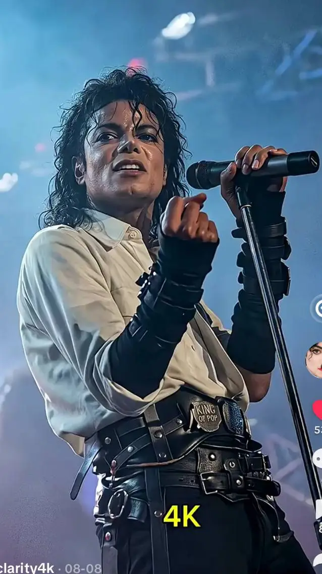ai character: Michael Jackson  background