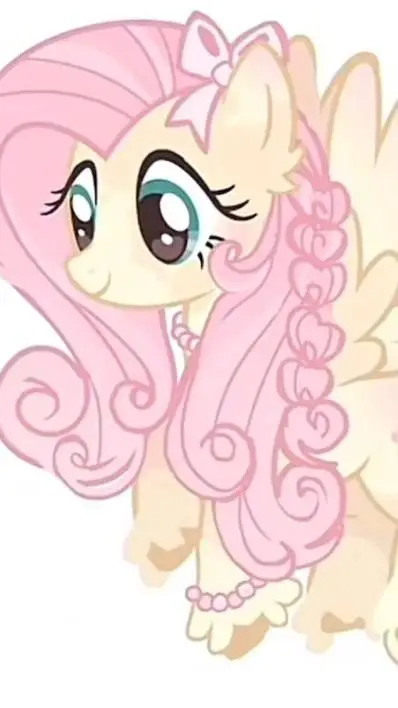 ai character: Fluttershy 💗 background