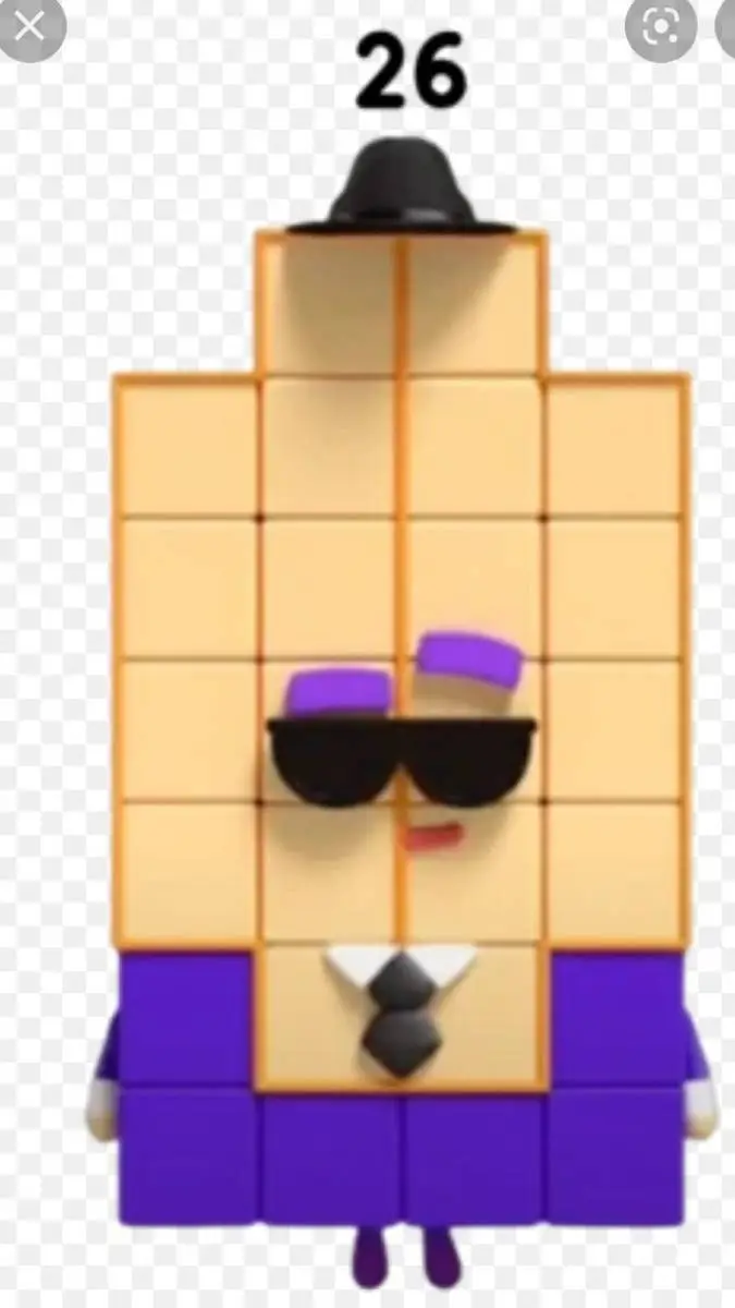 ai character: numberblock 26🟠🟣 background