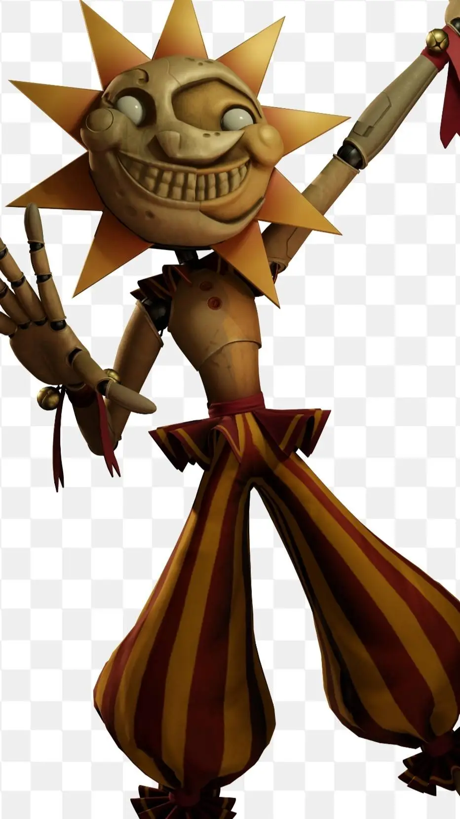 ai character: sun background