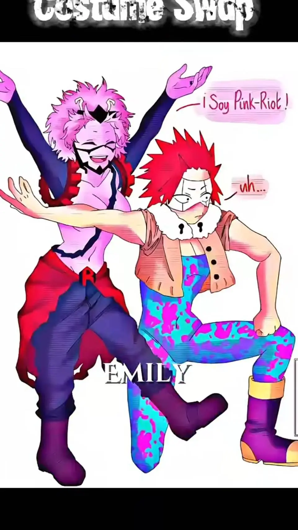 ai character: mina×kirishima  background