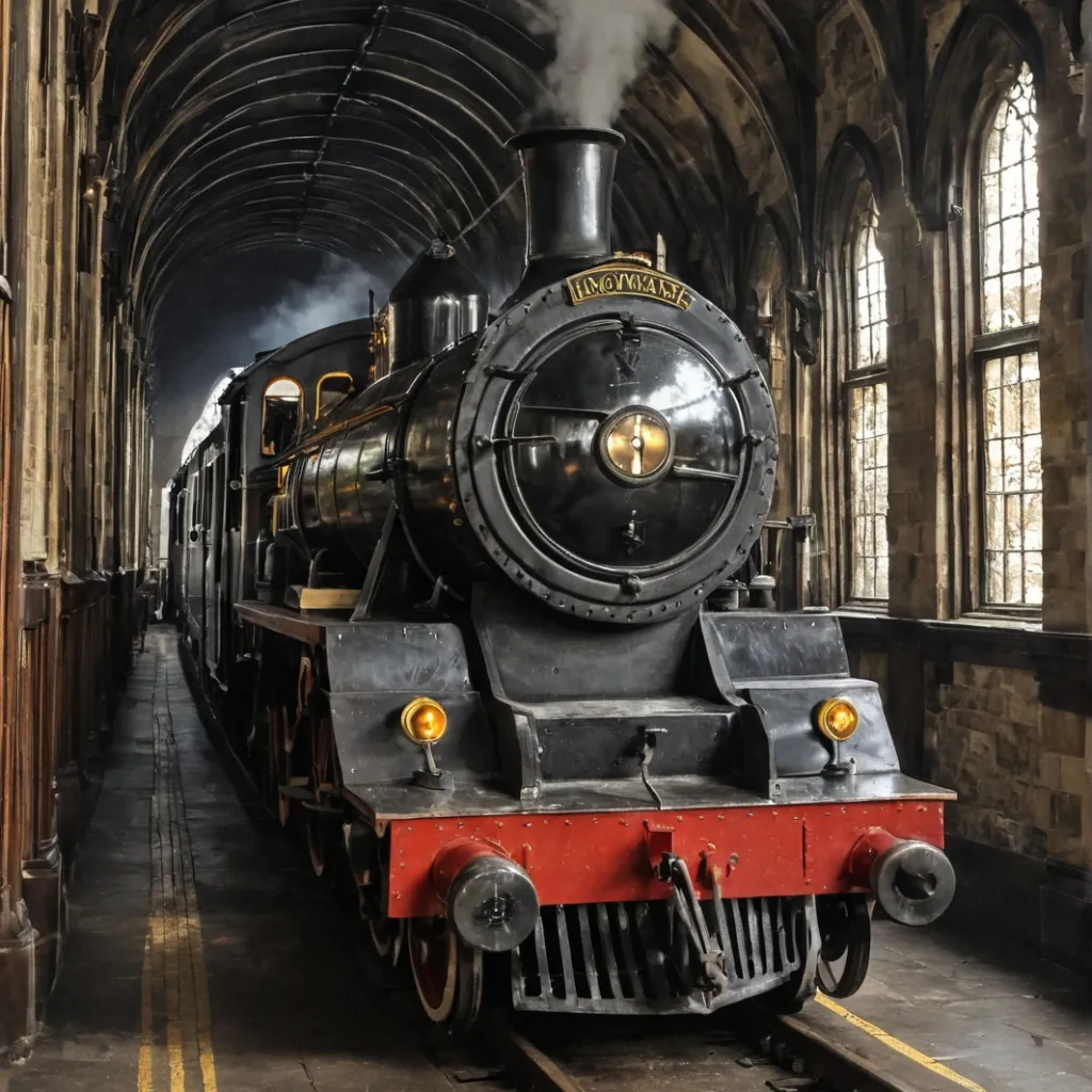 chat with ai character: Hogwarts train