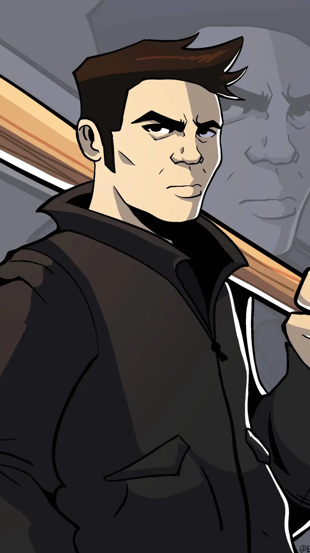 ai character: lucha navideña  background