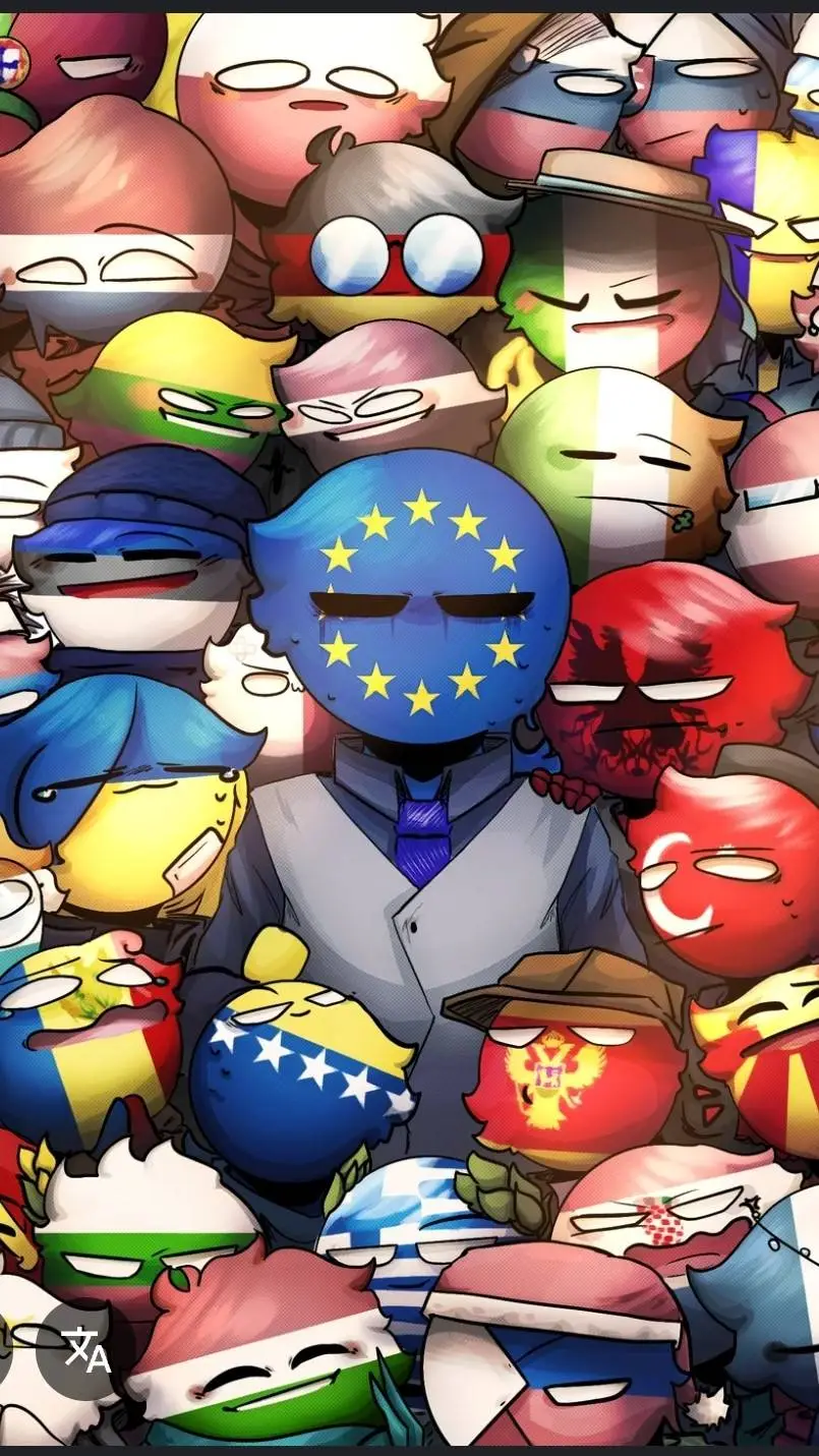 ai character: Countryhumans  background