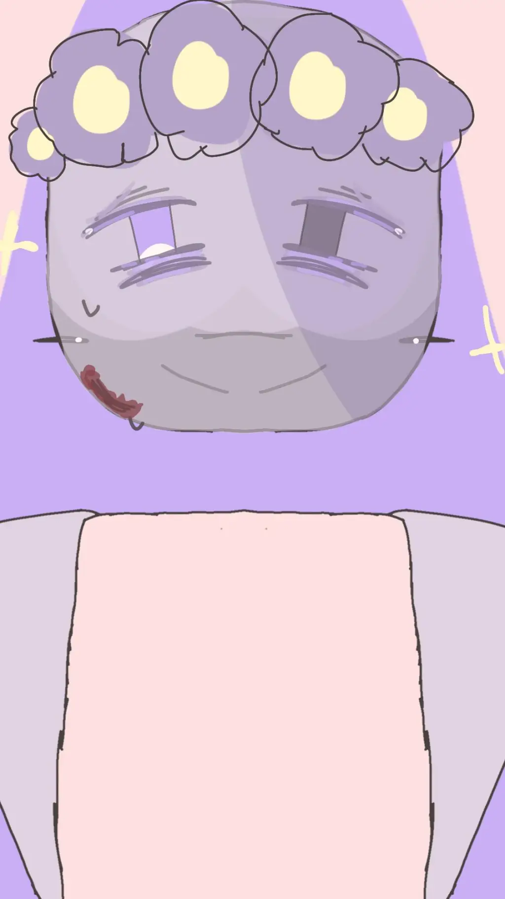 ai character: flower boy background