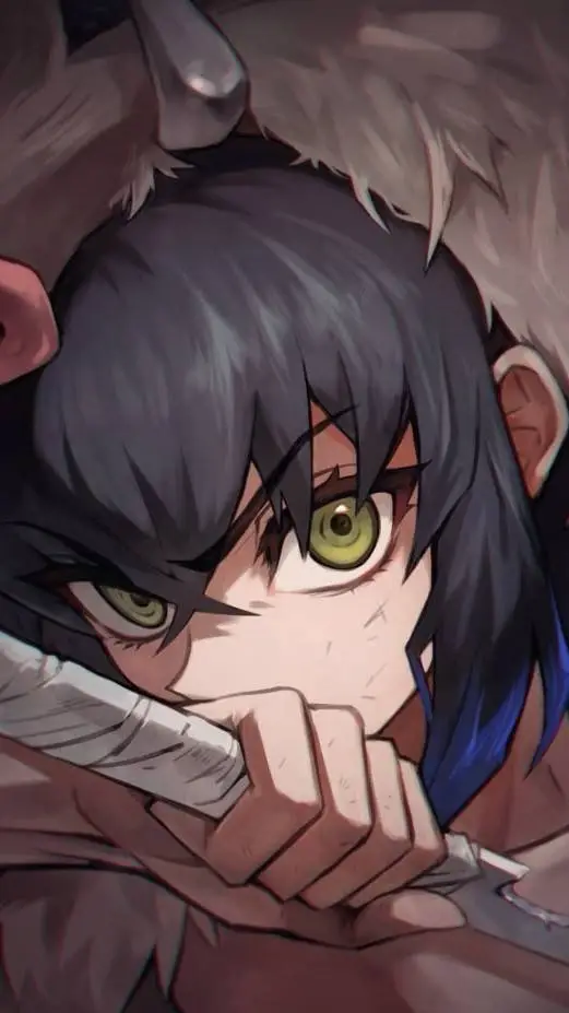 ai character: Inosuke Hashibira  background