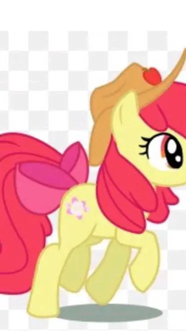 ai character: applebloom  background