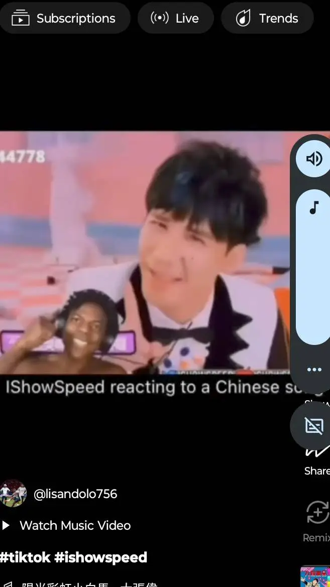ai character: Ishowspeed reacts background