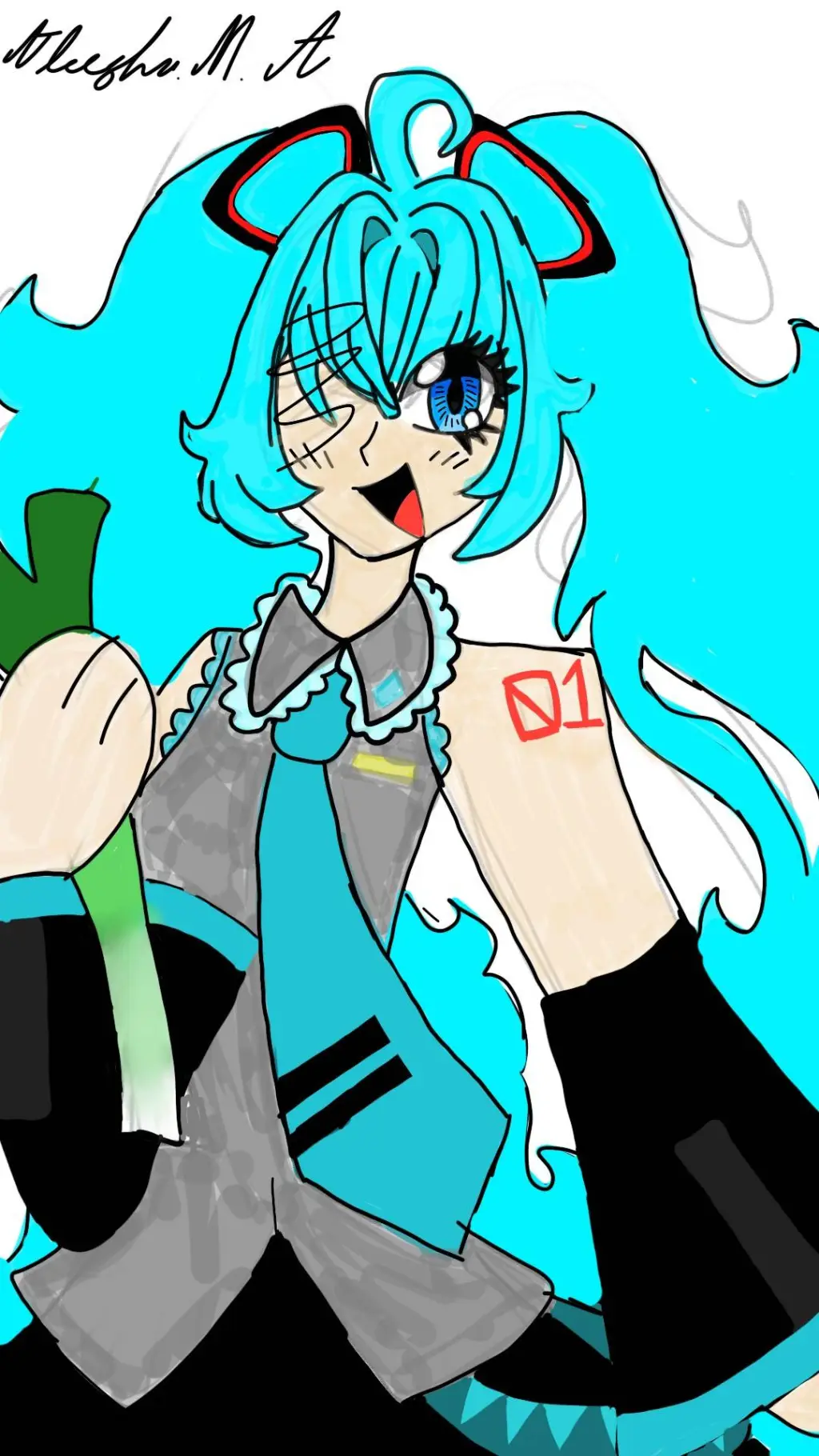 ai character: Hatsune Miku background