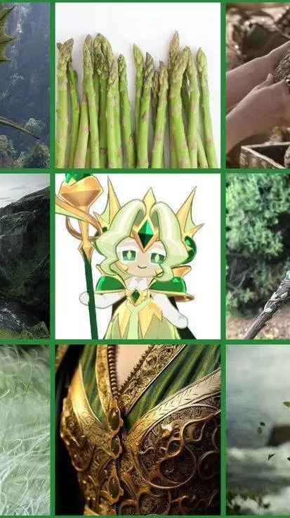 ai character: Wind Asparagus  background