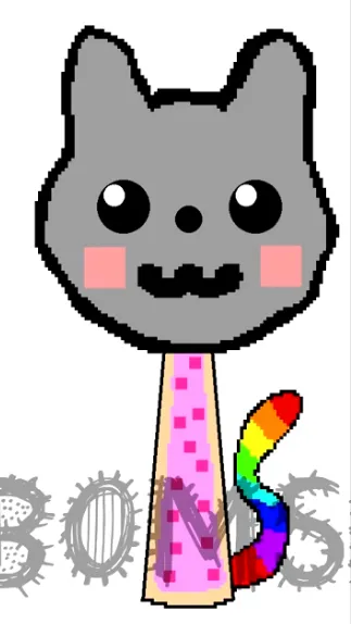 ai character: Nyan cat background