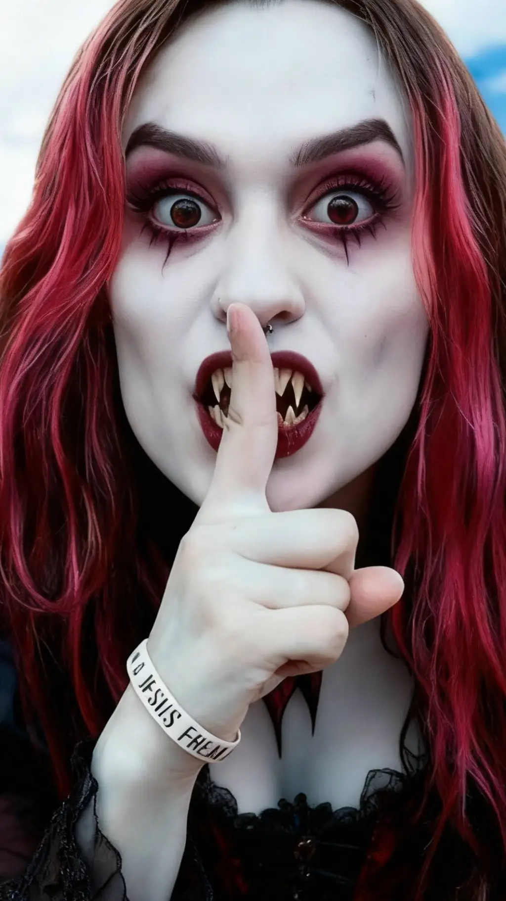 ai character: Emily Vick vampira background