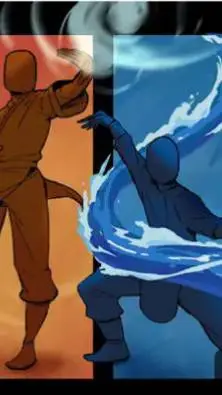 ai character: elemental background