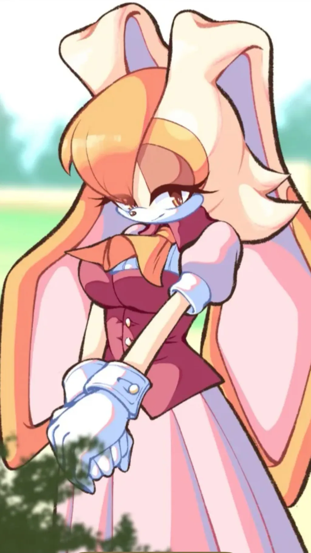 ai character: Vanilla the rabbit background