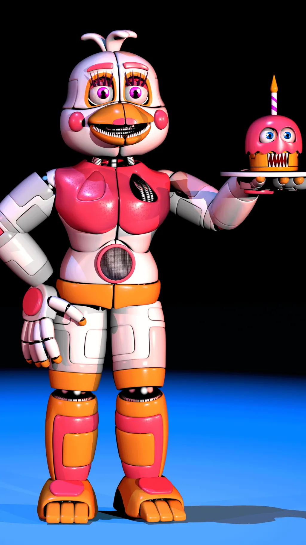 ai character: Funtime chica background