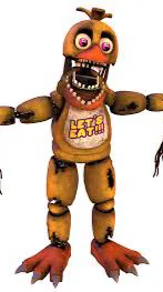 ai character: Withered chica background