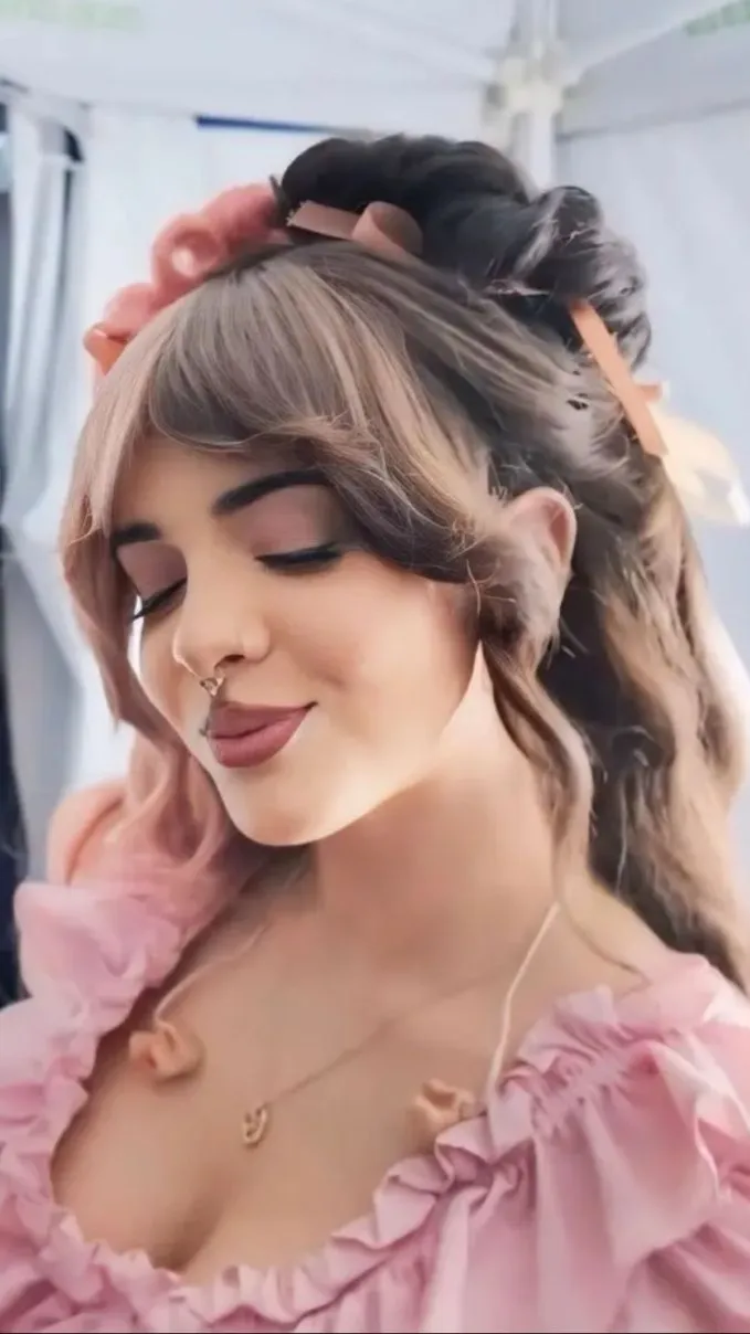ai character: Melanie Martinez  background