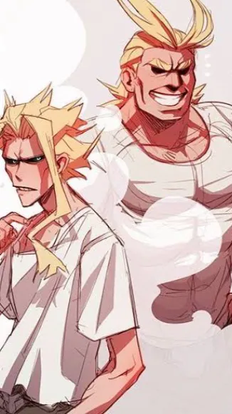 ai character: ALL MIGHT DADDA background