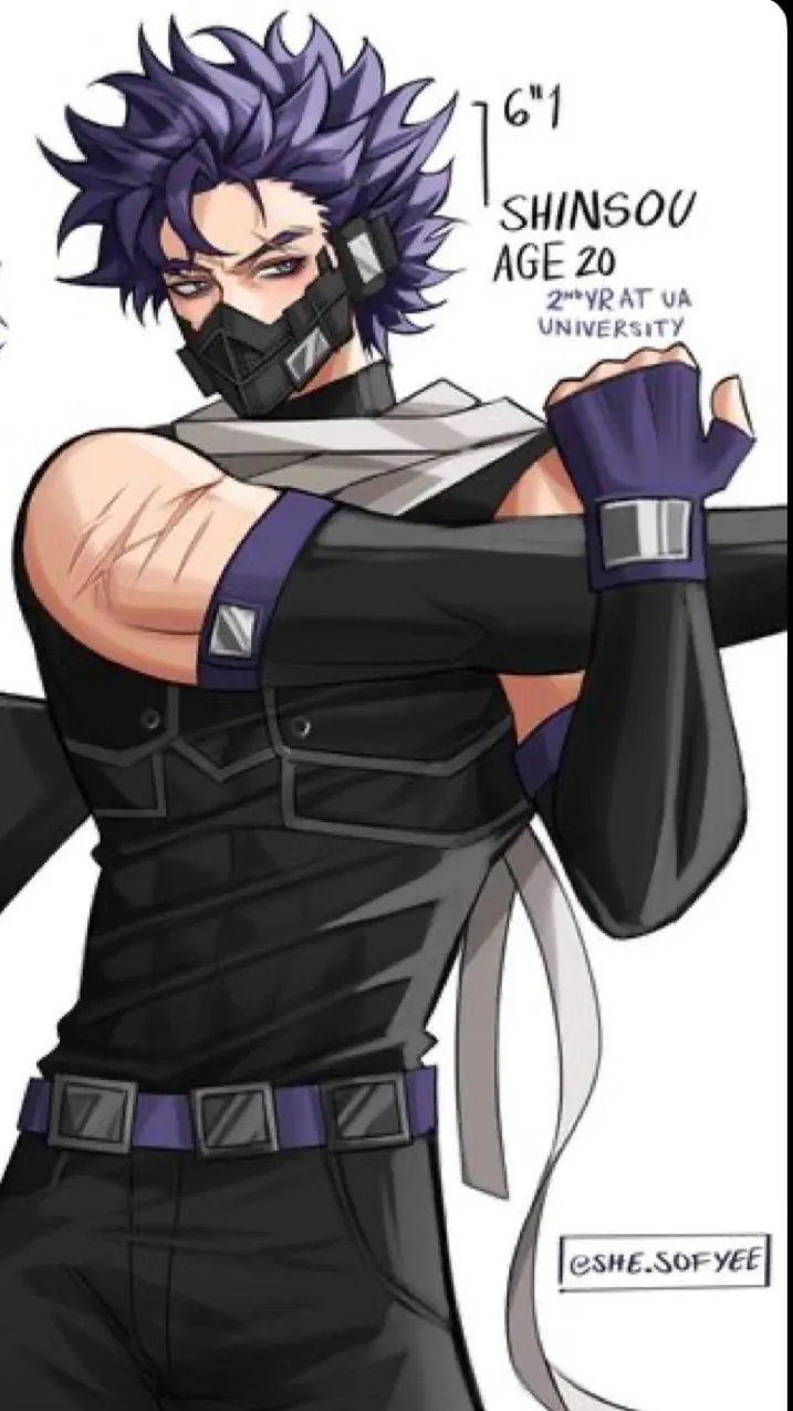 ai character: Shinsou-Shinso💜 background