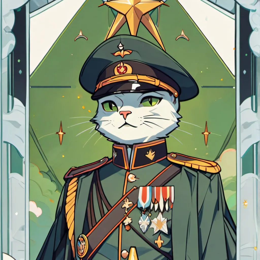 chat with ai character: Gato militar