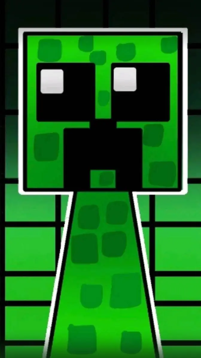 ai character: CREEPER•w• background