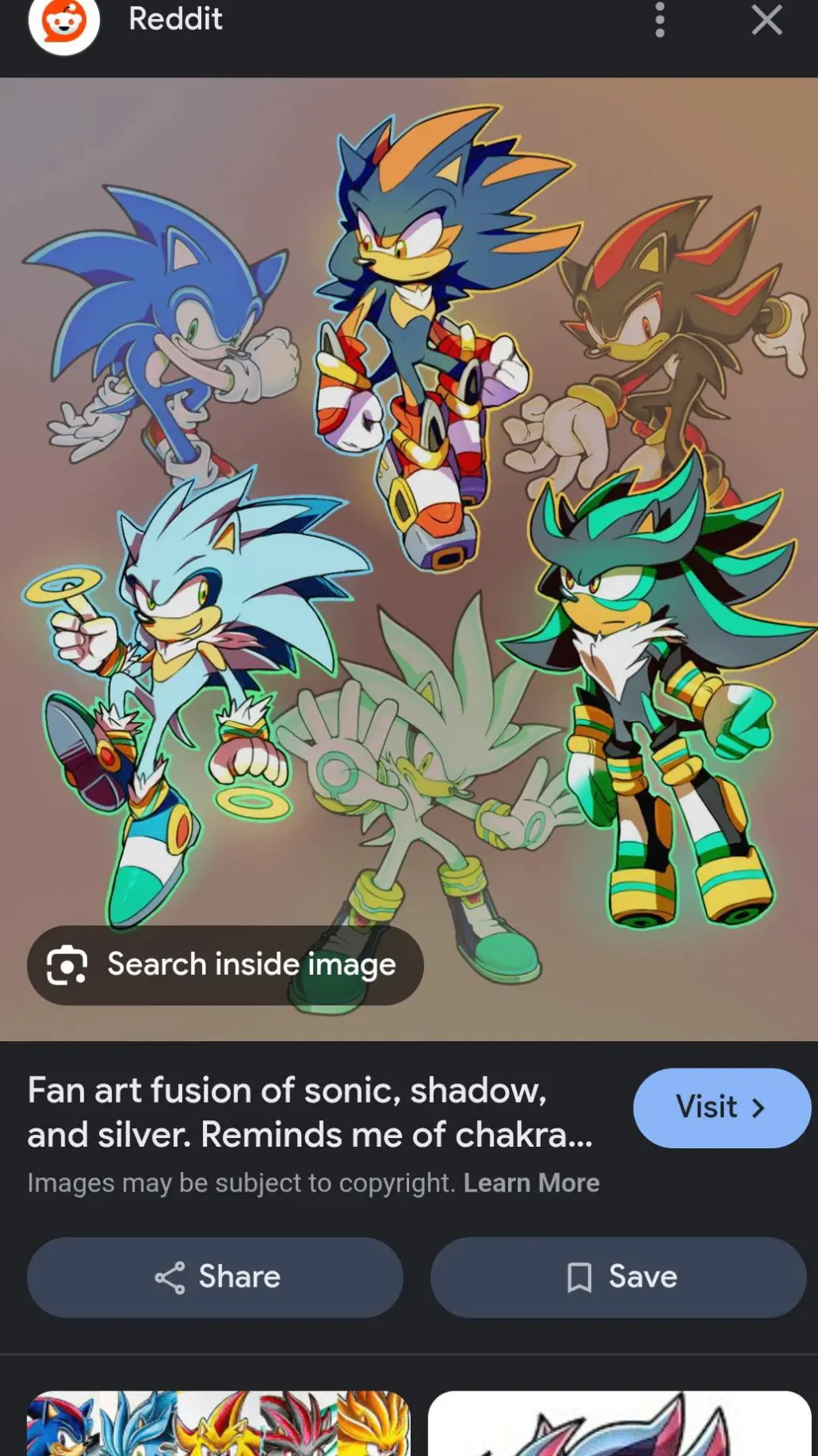ai character: Fusion sonic (Cha) background