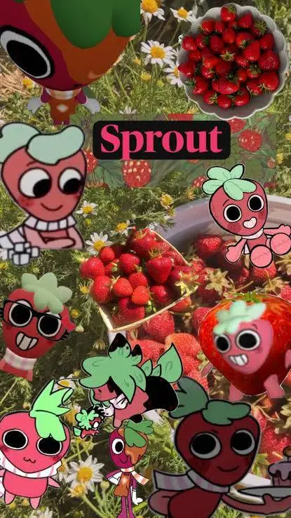 ai character: 🍓🌱Sprrout🌱🍓 background