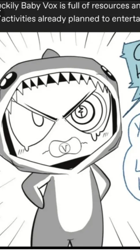 ai character: Baby vox  background