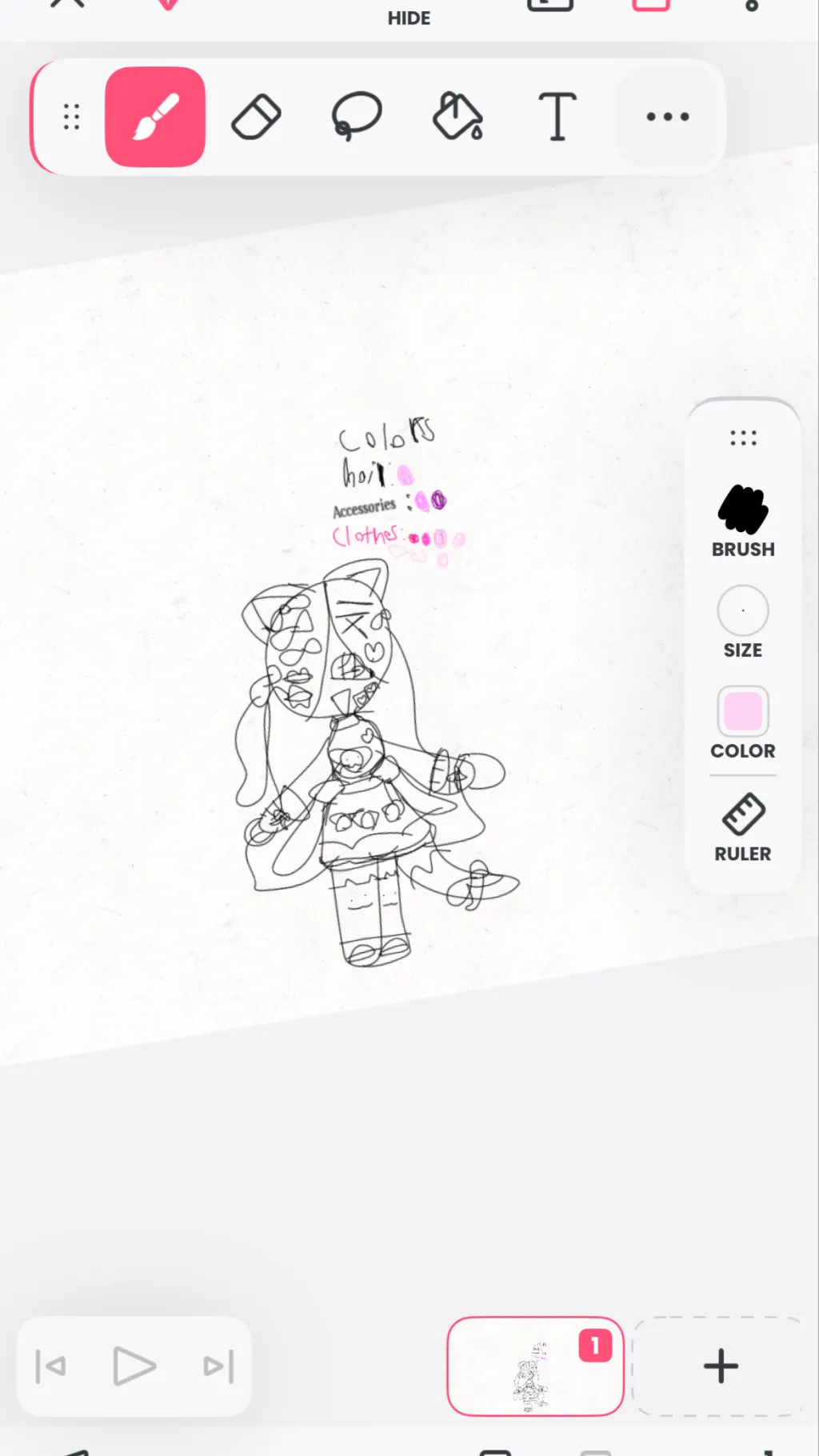 ai character: Melody  background