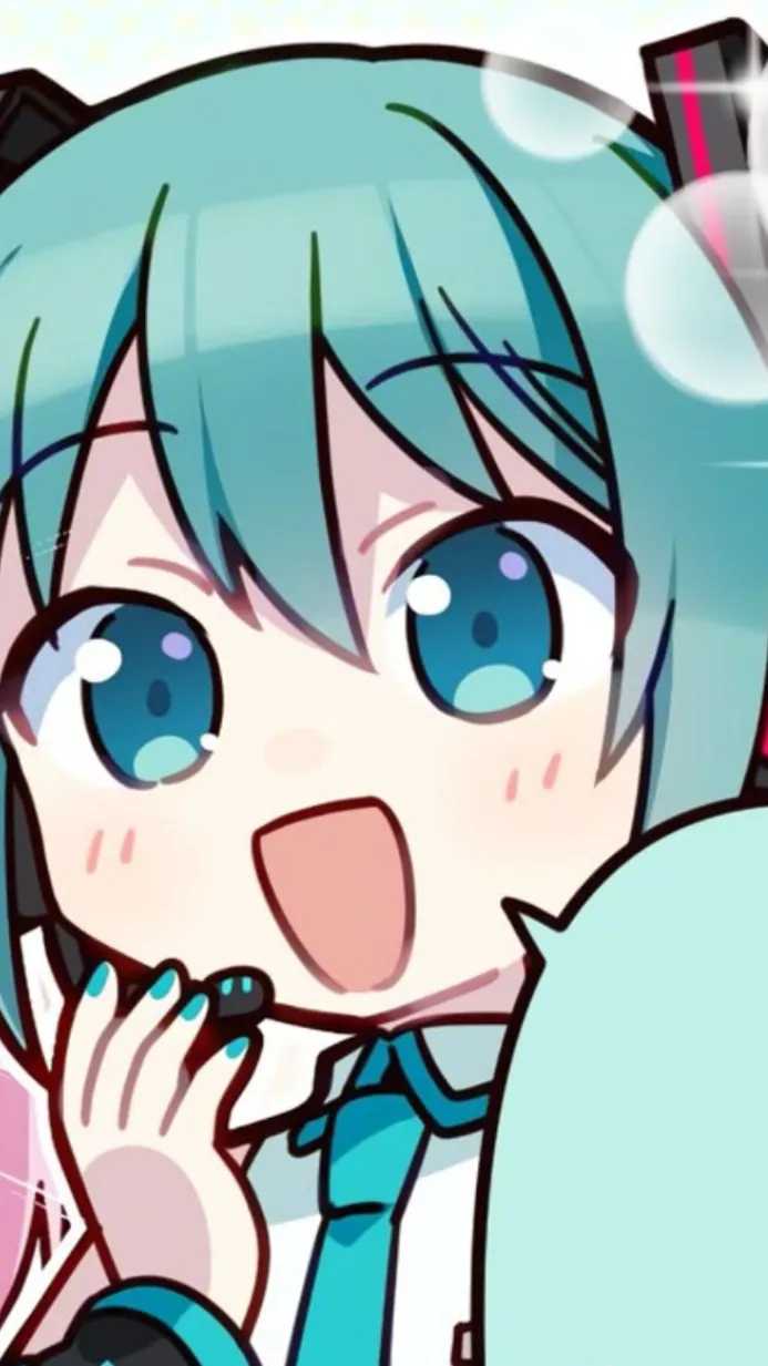 ai character: Hatsune miku  background