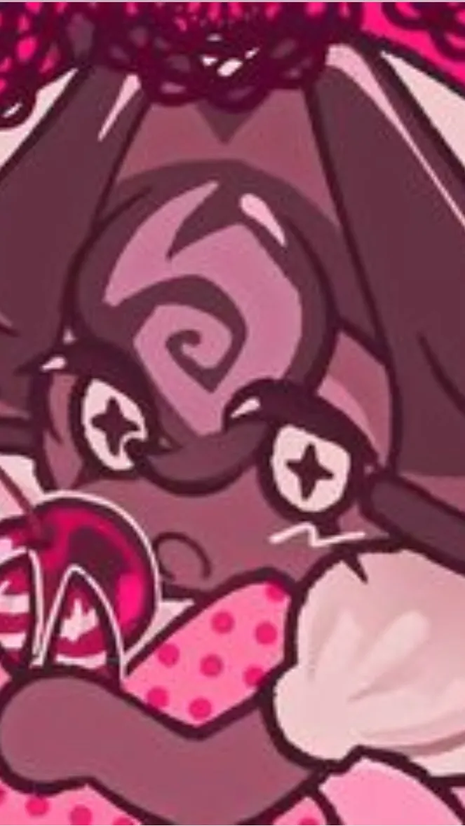 ai character: Black forest cooki background