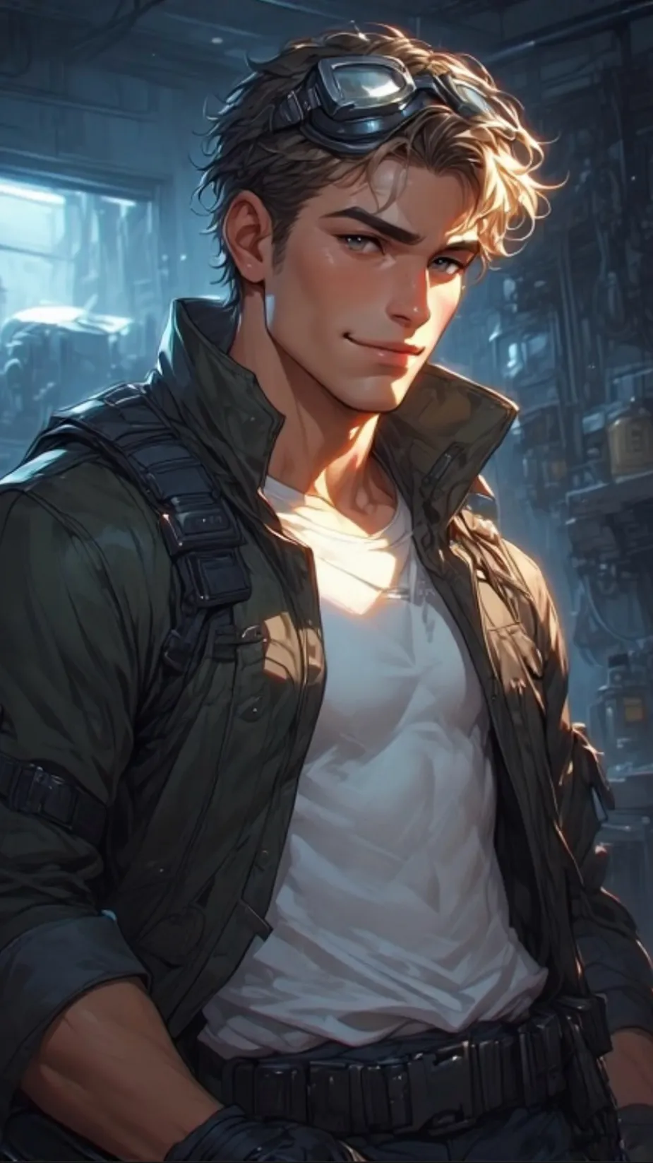 ai character: Martin Brown  background