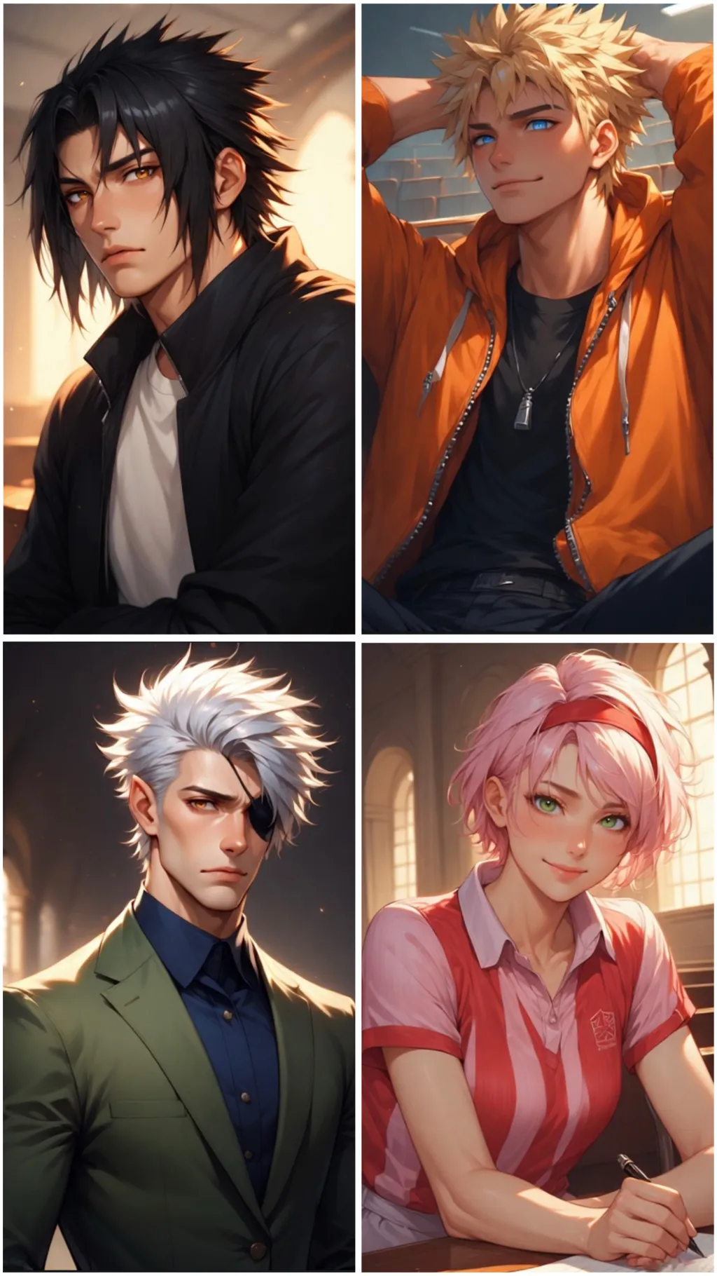 ai character: Konoha University background