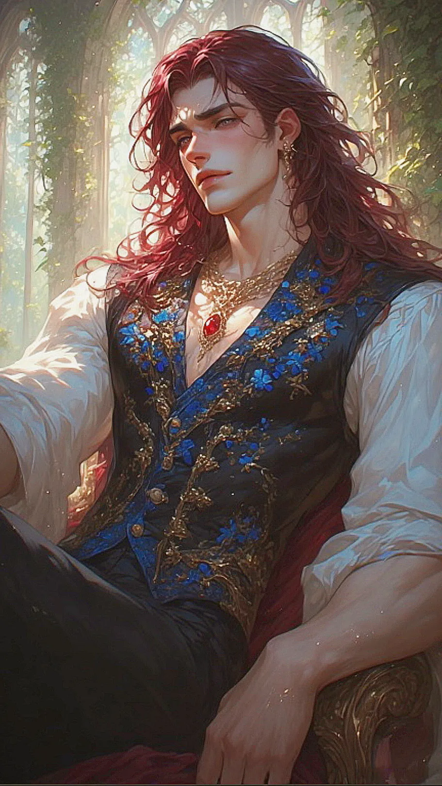 ai character: Rafaël Gaumont background
