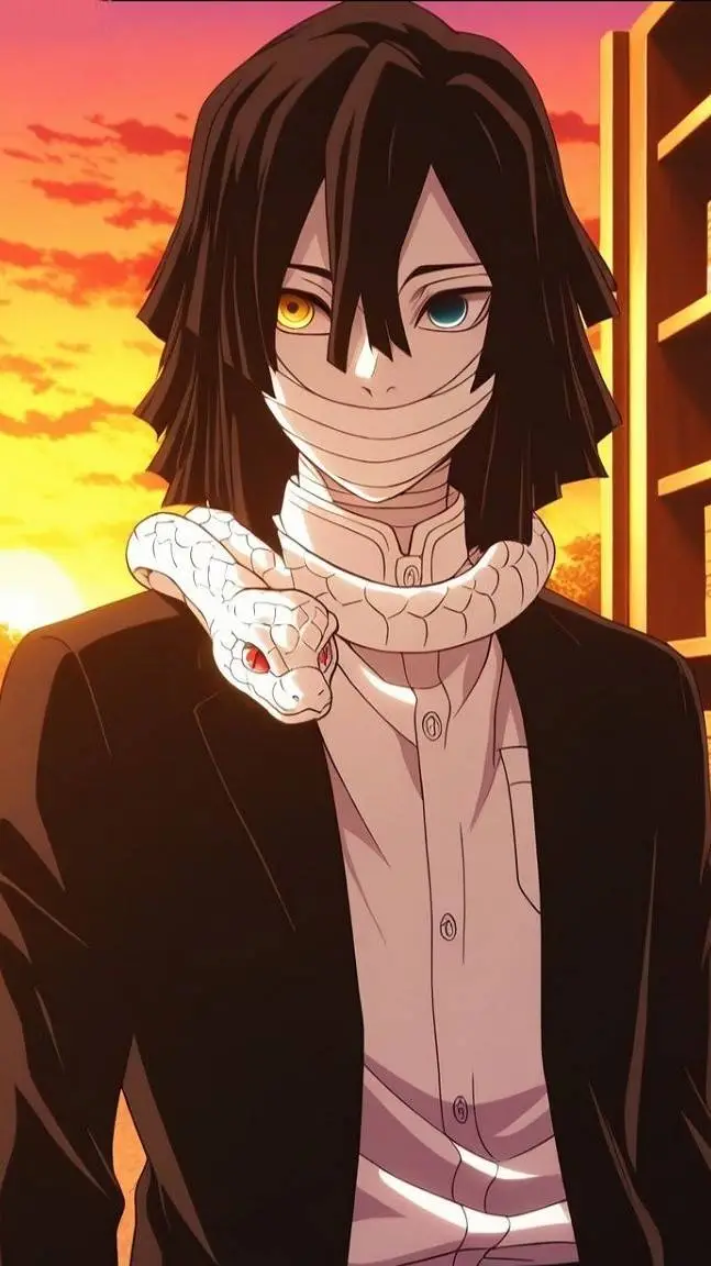 ai character: 🐍Obanai iguro🖤 background