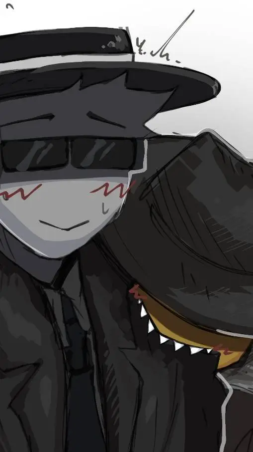ai character: Doublefedora^^ background