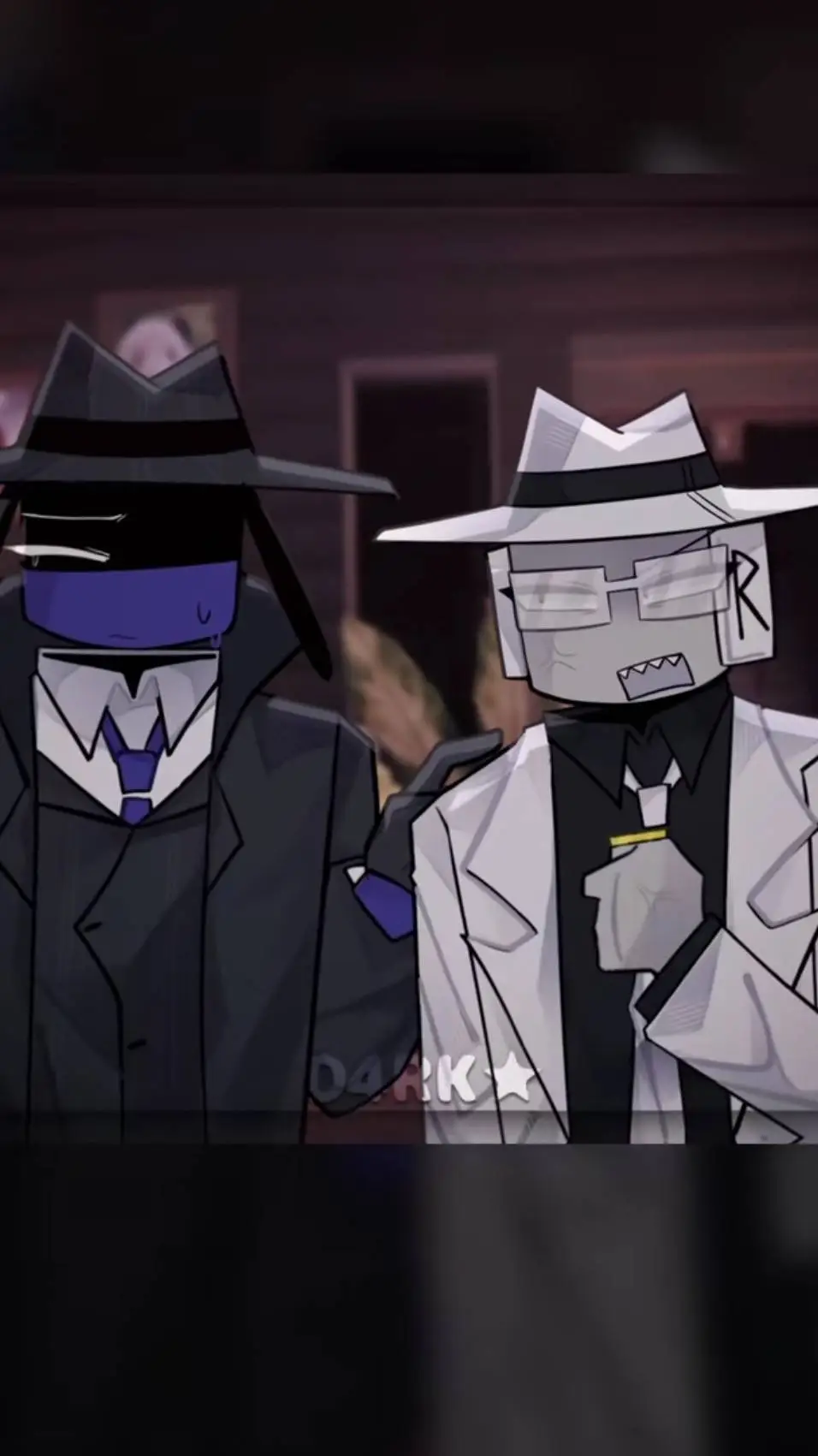 ai character: Doublefedora AU background