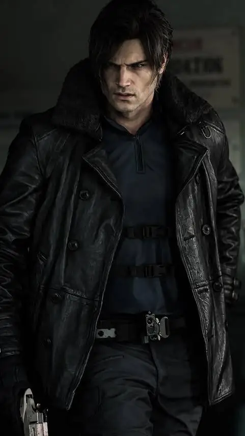 ai character: Leon Kennedy  background