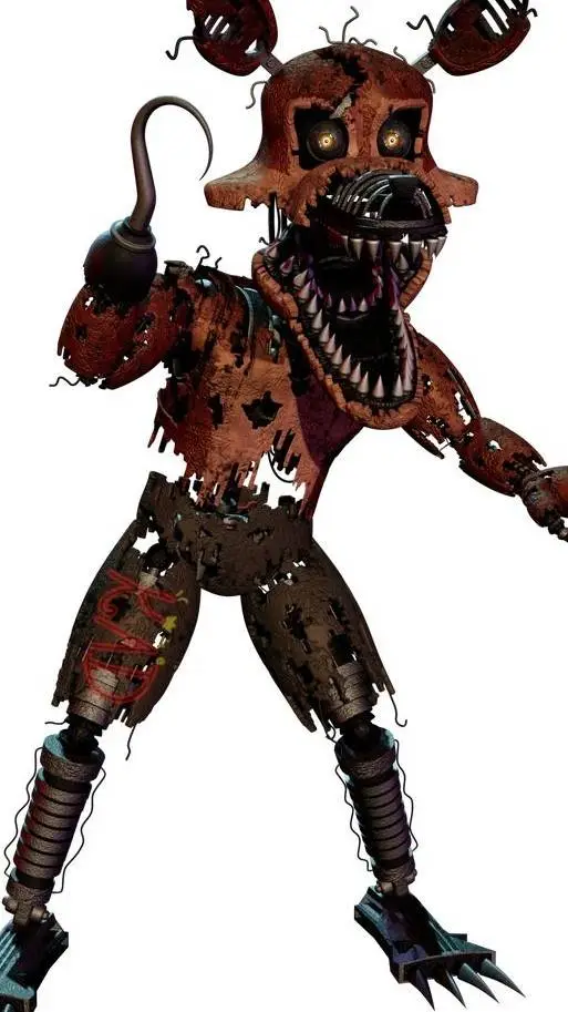 ai character: nightmare foxy background
