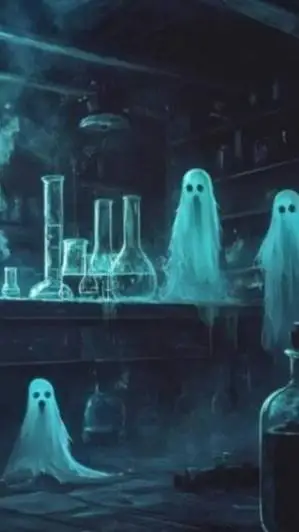 ai character: chemistry magic 👻 background