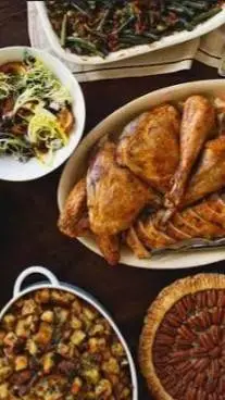 ai character: Thanksgiving background