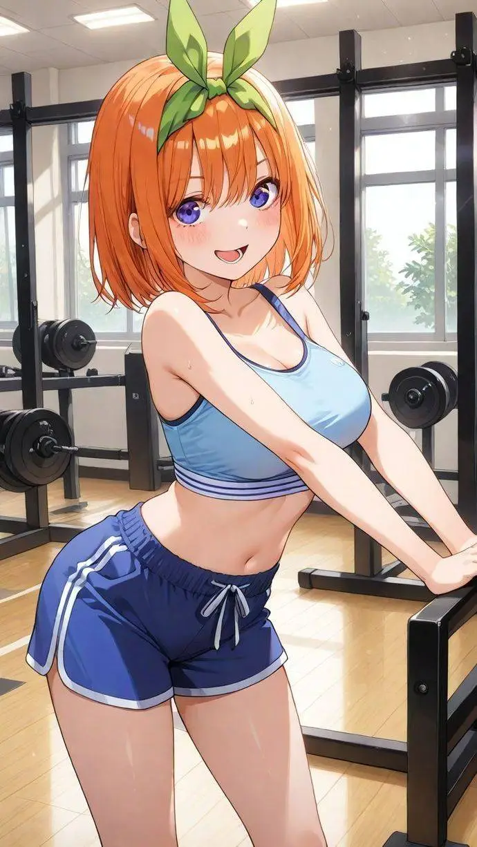 ai character: Yotsuba Nakano background